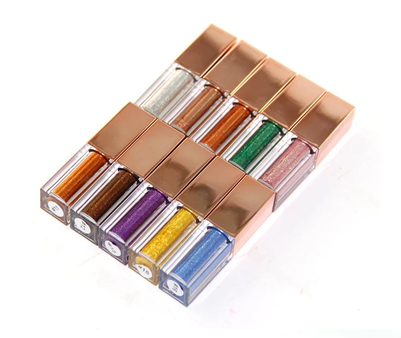 

Long Lasting 10 colors Eyeshadow Liquid Waterproof Glitter Eyeliner Shimmer Makeup Cosmetics