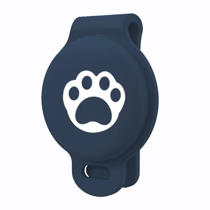 

For AirTags Silicone Tracker Cover Pet Collar Clip Holder GPS Anti-lost Positioning Protected Case for Airtag, Multiple colors for choice