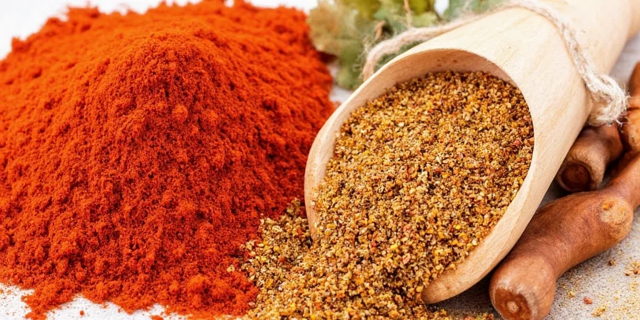 Bowl of red paprika powder