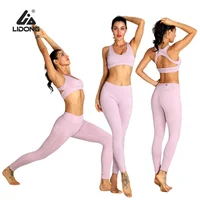 

2020 High Waisted Fitness Seamless Leggings Gym Wear Sportswear Yoga Set Women