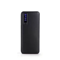 

High Quality Cheap Charging led light leather banks slim power bank 20000mah for mobile phone