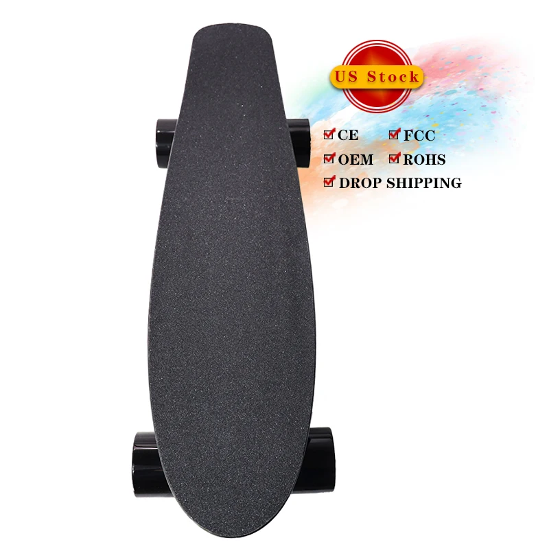 

Hot Selling Adult Sport Remote Control electric skateboard 350W hub motor Max Speed 20km/h skateboard