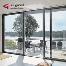 Thiết Kế Mới Của Windows Doors Khung Nh&ocirc;m K&iacute;nh Trượt Cửa An Ninh Cửa Trượt