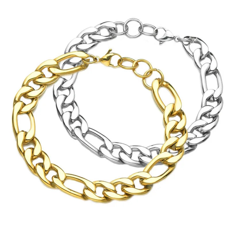 

Newest Design Top Quality Thick Chain Cool Man Personalized Titanium Steel Jewelry, Golden steel color