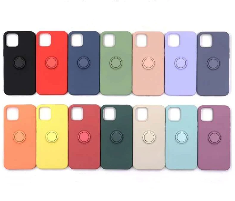 

Shockproof Soft Cover For iphone 12 mini Mobile phone protection case silicon cover For iphone 12 pro max, 12 colors