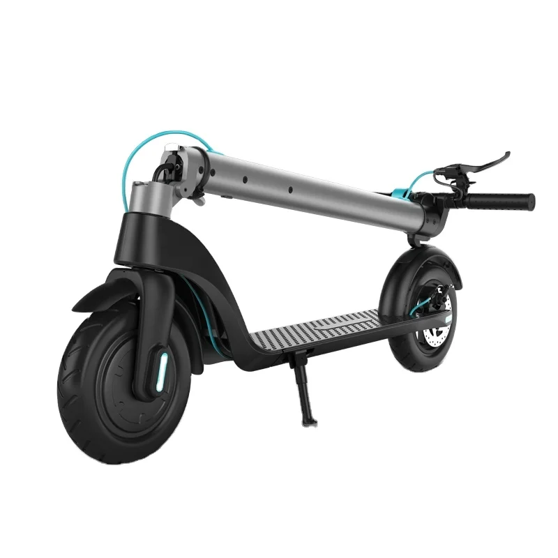 

Foldable Electric Kick Scooter Two Big Wheel with Removable Battery Factory Offer Directly Electric Scooters For Adults, Sliver and blue