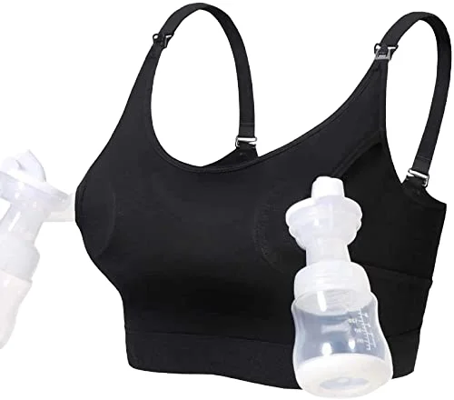 可调肩with U型领口Solid Color Sports Bra