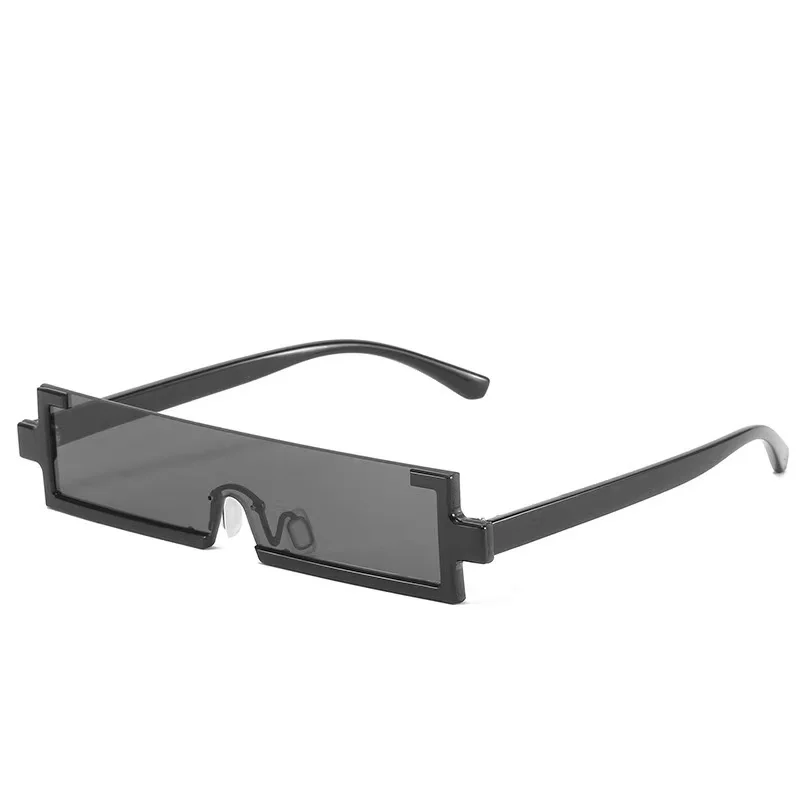 

2021 new square small frame fashion one piece unisex sunglasses