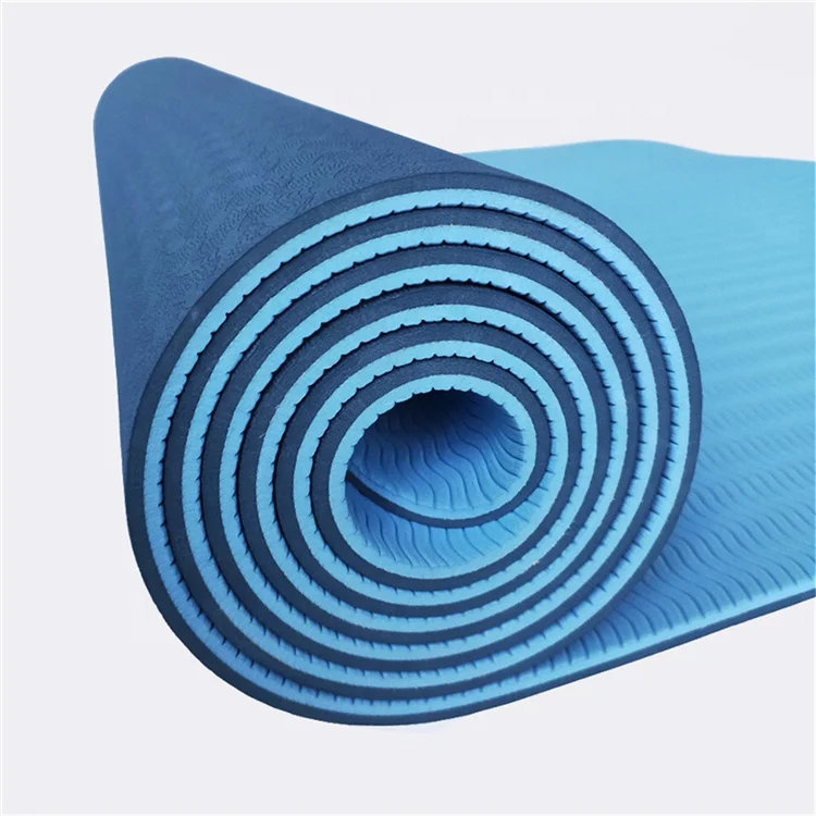 

Home Workout Anti-Slip Pilates UV Printing Two-Tone Yoga Mat Tpe Mat Exercise Mats, Customized and displayed