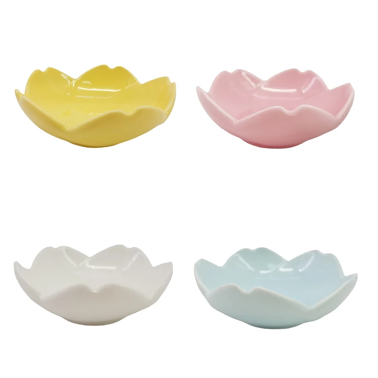 

HY Japanese style cherry blossom ceramic Sauce Dish cherry Mustard Small Vinegar Taste Board Snack Plate Kitchen Gadg