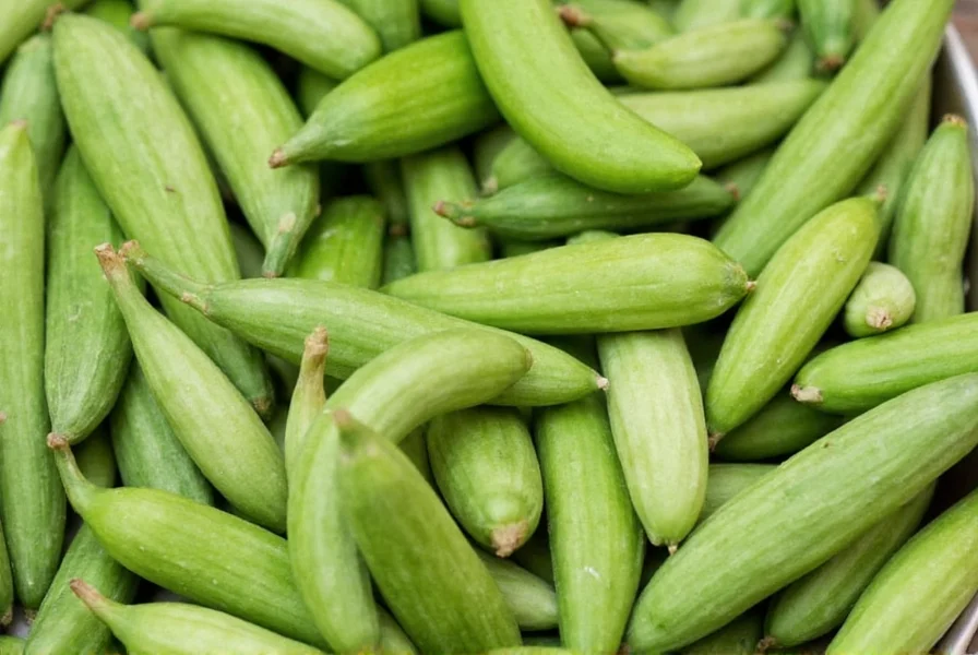 Close-up of green cardamom pods and seeds on wooden surface