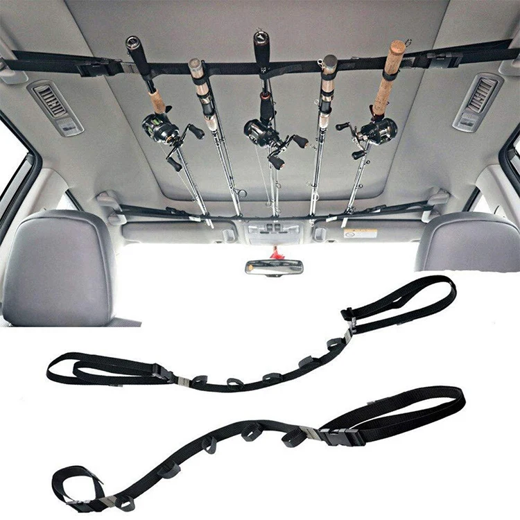 Vehicle Fishing Rod Racks Carrier Heavy Duty Travel Car Rod Saver Clamp ...