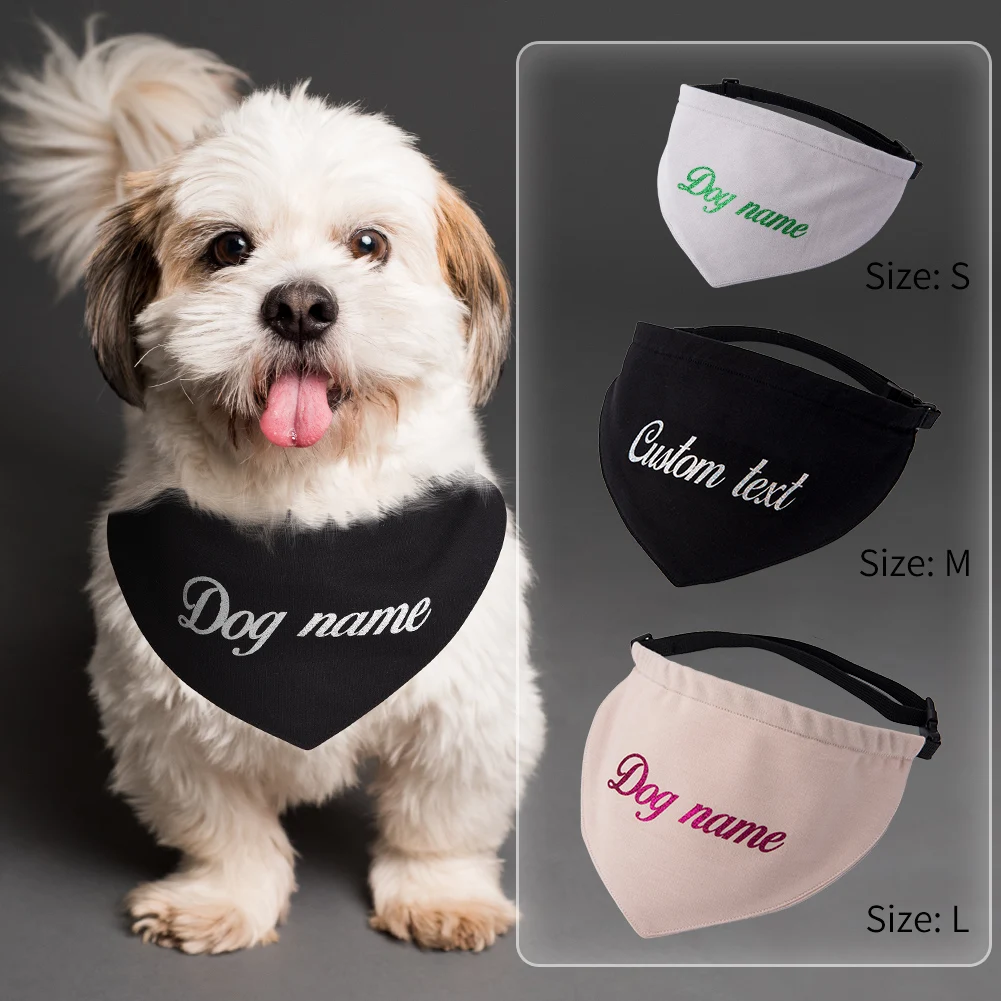 

Custom Printed Pet Bandanas Dog Scarf Dog Bib Towel Mouth Water Towel Trigonometric Bandanas Pet Apparel & Accessories Elegant