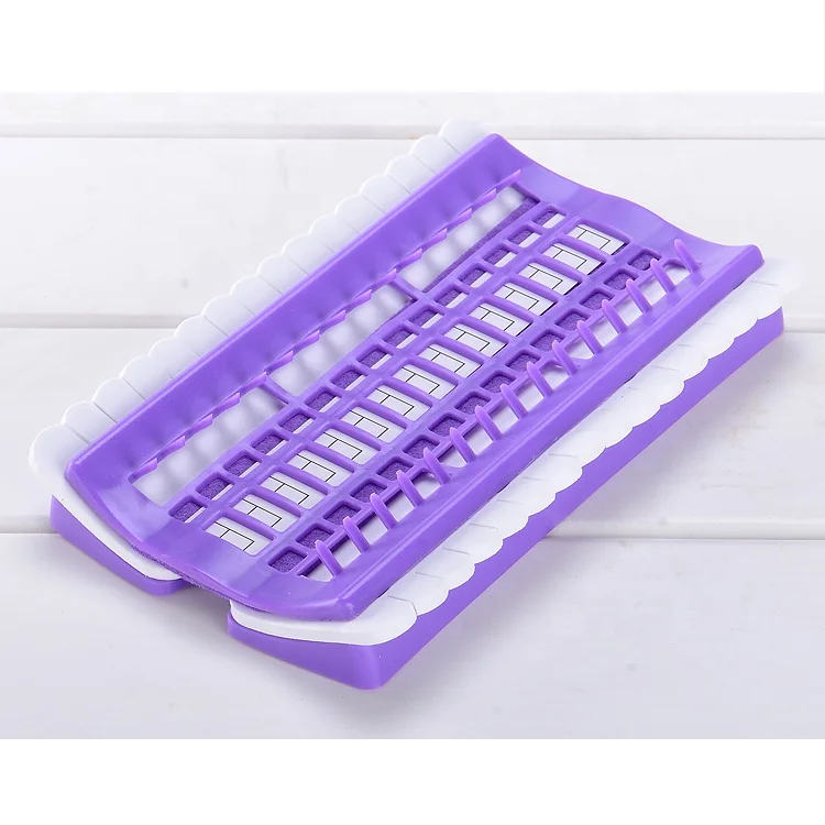 

Cross stitch 30 position threading board embroidery special color plastic winding board Pin box can customize the color and logo, Green purple rose red