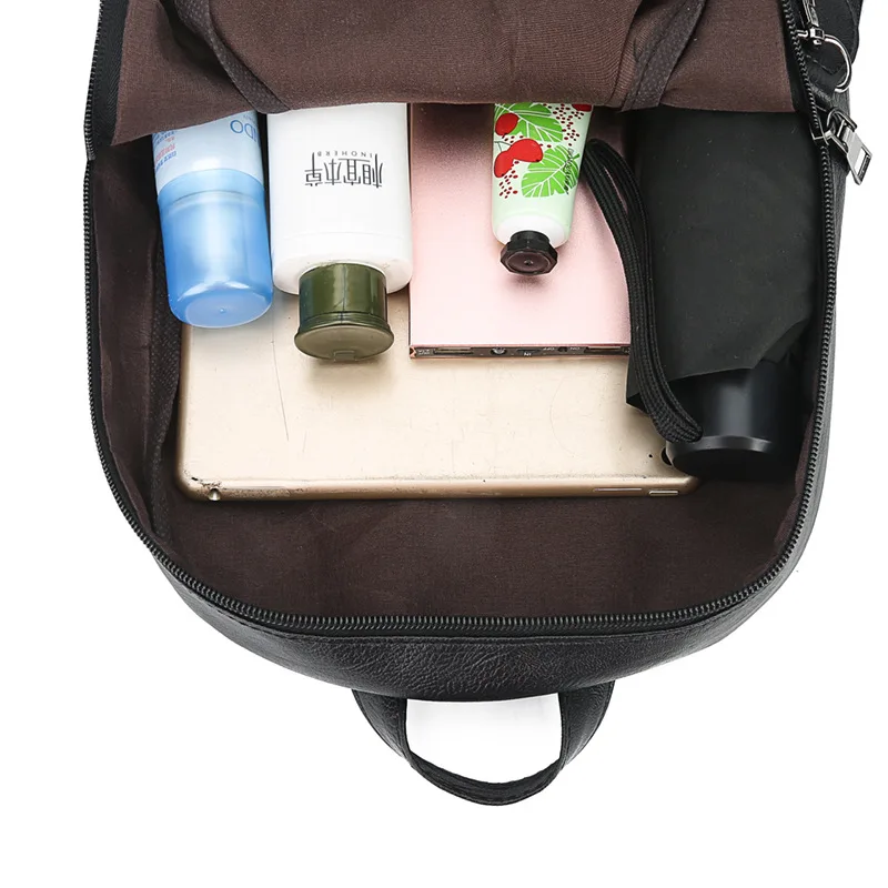 Lady Laptop Backpack Waterproof PU Leather backpack