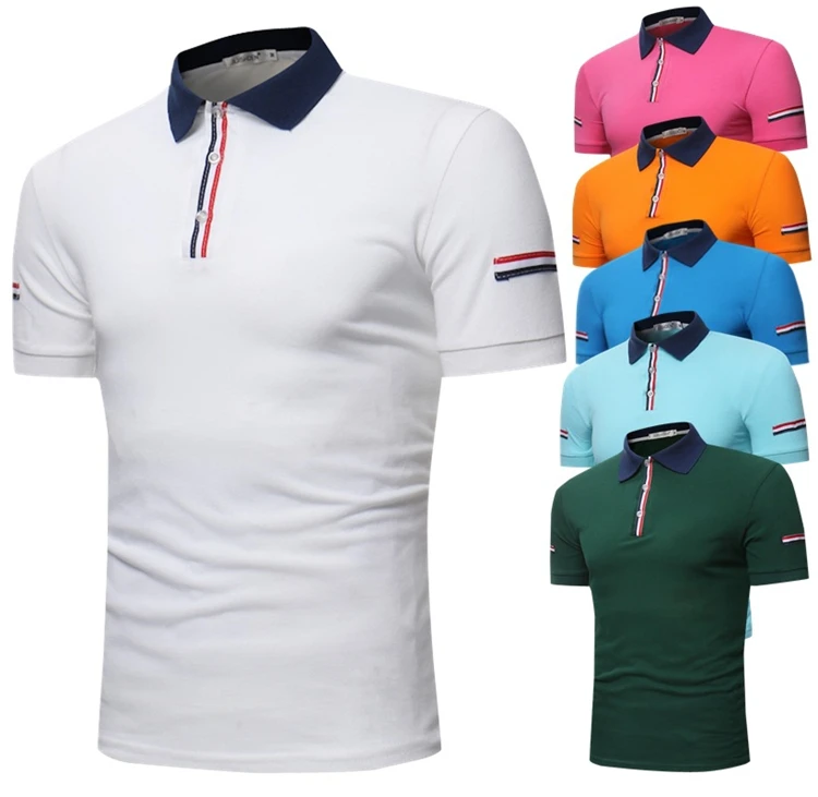 

2021 New fashion t shirt men custom high quality polo shirt men 100% cotton private label cool t shirt men casual