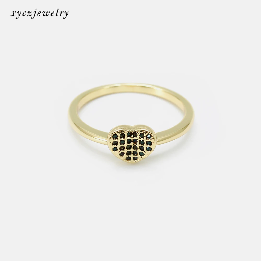 

Xingyu Jewelry Romantic Classic Fashion Brass Gold Plated Women's Geometric Love Ring