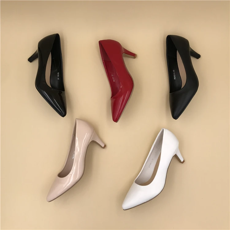 

Office wear black popular ladies heel pumps shoes, As per require