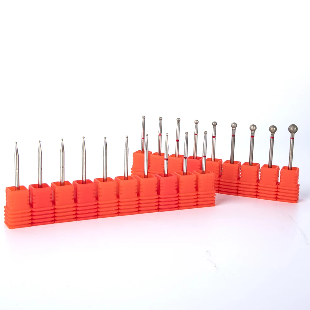 

new updating manicure rotate burr milling cutter bits pedicure tool nail kit diamond bit, Rainbow