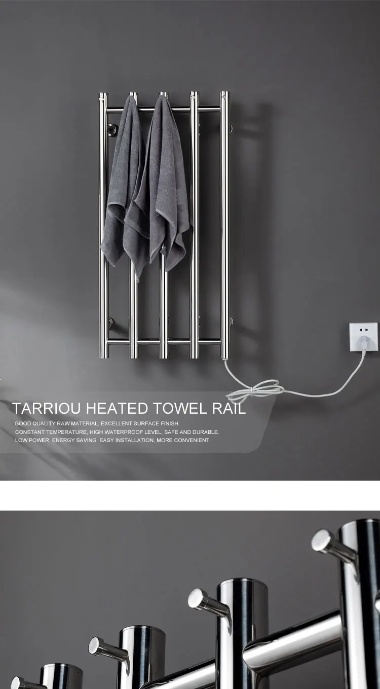 chrome towel rack on Tarriou Chrome Vertical Heated Towel Rail Electric Buy Vertical Heated Towel Rail Chrome Heated Towel Rail Heated Towel Rail Electric Product On Alibaba Com
