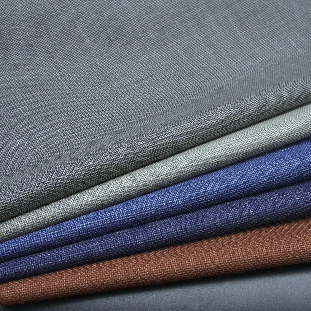 New Fashion STOCK Worsted Merino Wool Fabric Italian Suiting Fabric Blend 91% Wool Fabric for Men Suits