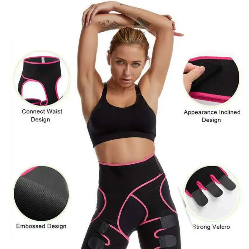 

ultra sweat butt lift waist trainer women slimming body shaper, Black, yellow,rose