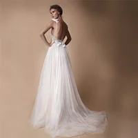 

illusion back wedding dress white wedding+dresses deep v neck open back