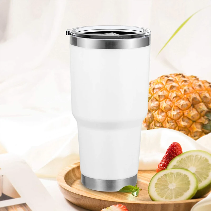 

Travel Beer Mug Stainless Steel Insulated Tumblers with Straw Lid