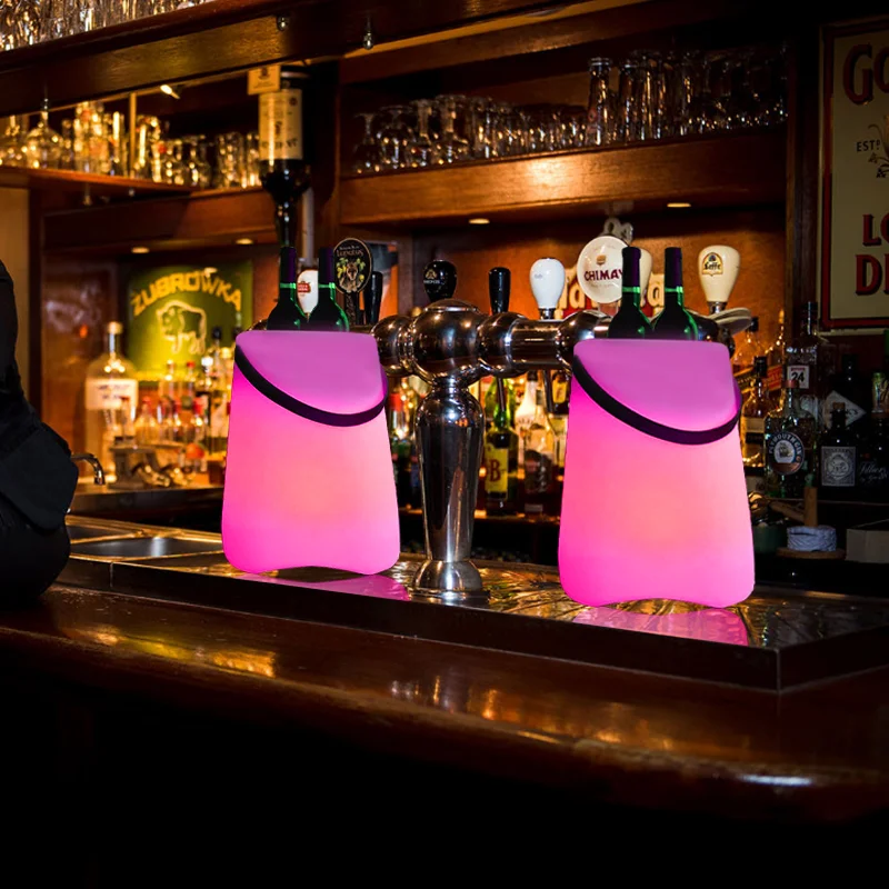 

Smart nightclub led light ice bucket with speakers China supplier, Rgb 16 colors changing