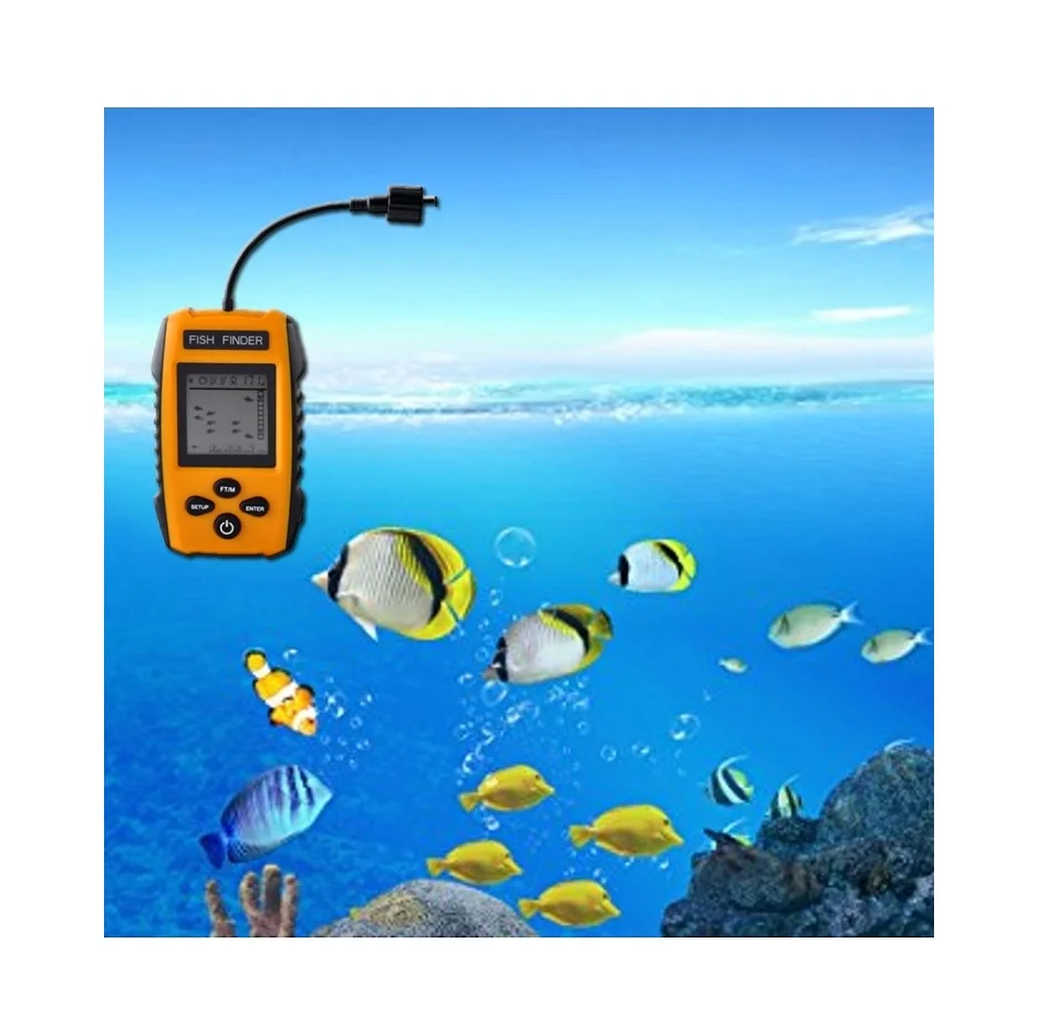 

Wholesale Wired Fishfinder High Power Fish Detector Finding Deeper Depth Sonar Fish Finder