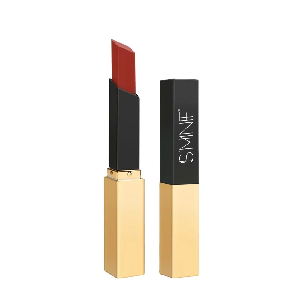 

Custom Logo Small Gold Bars Matte Lipstick 24 Long Lasting Waterproof Lipstick