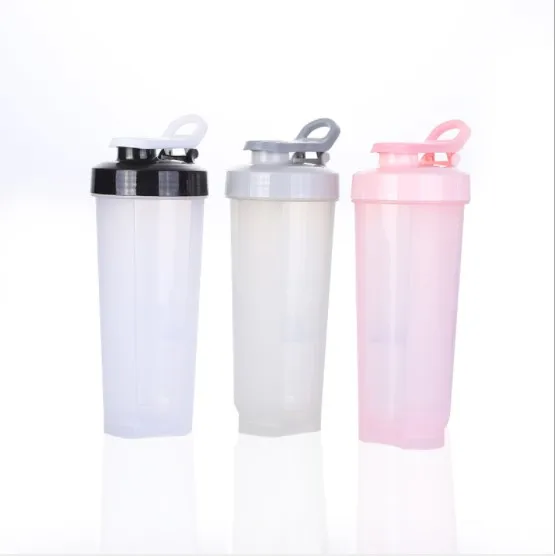 

Portable BPA Free GYM 700ML Transparent Scale Protein Shaker Bottle