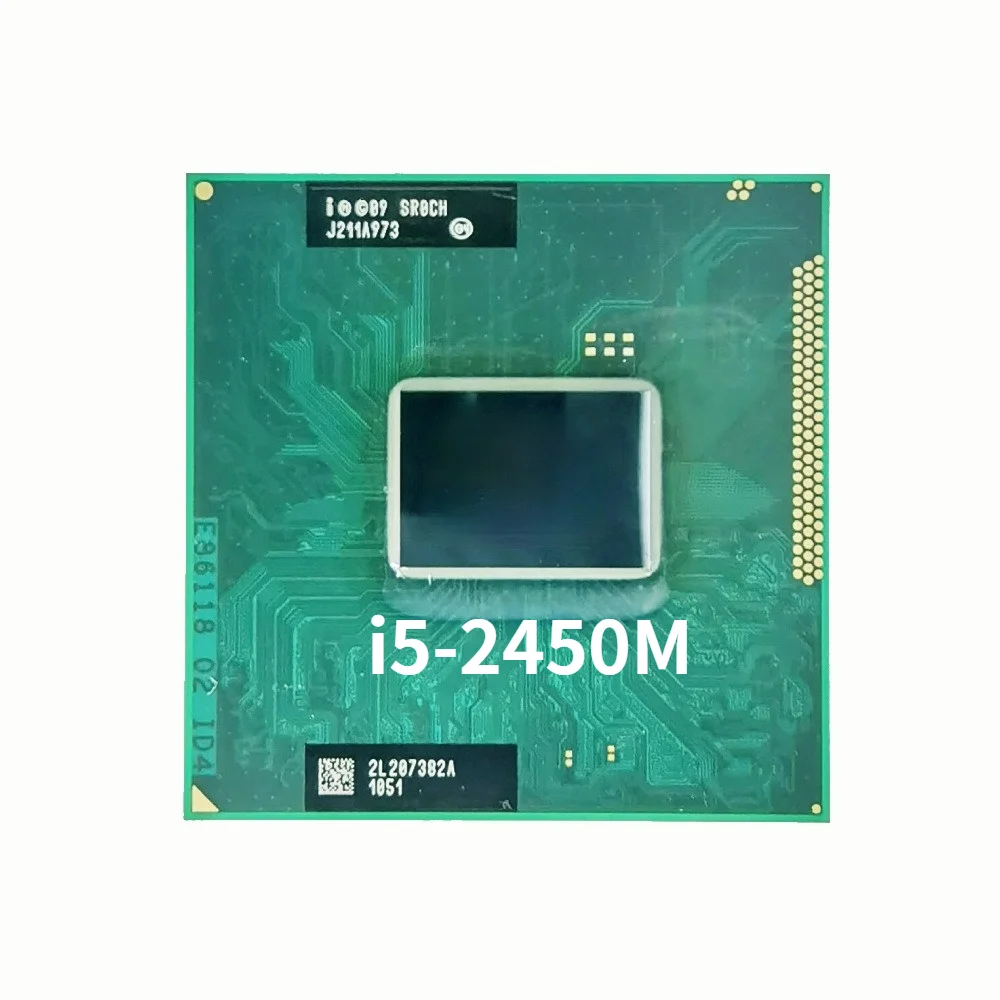 

Intel Core i5-2450M i5 2450M SR0CH 2.5 GHz Dual-Core Quad-Thread CPU Processor 3M 35W Socket G2 / rPGA988B