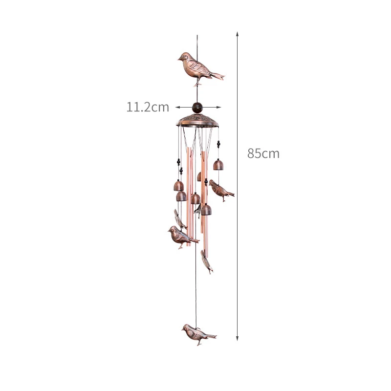 

E147 Home Garden Decor 32 inch Aluminum Animal Shaped Windchimes Hanging Decoration Gift Vintage Pendent Wind Chimes