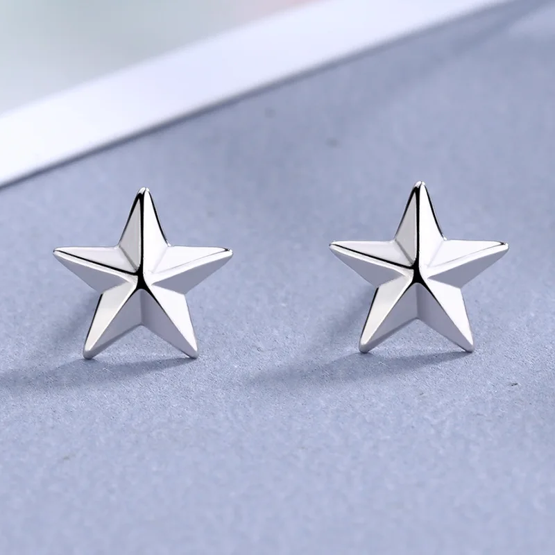 

Hypoallergenic Tiny S925 Star Earrings 925 Sterling Silver Star Stud Earrings For Men Women Girls