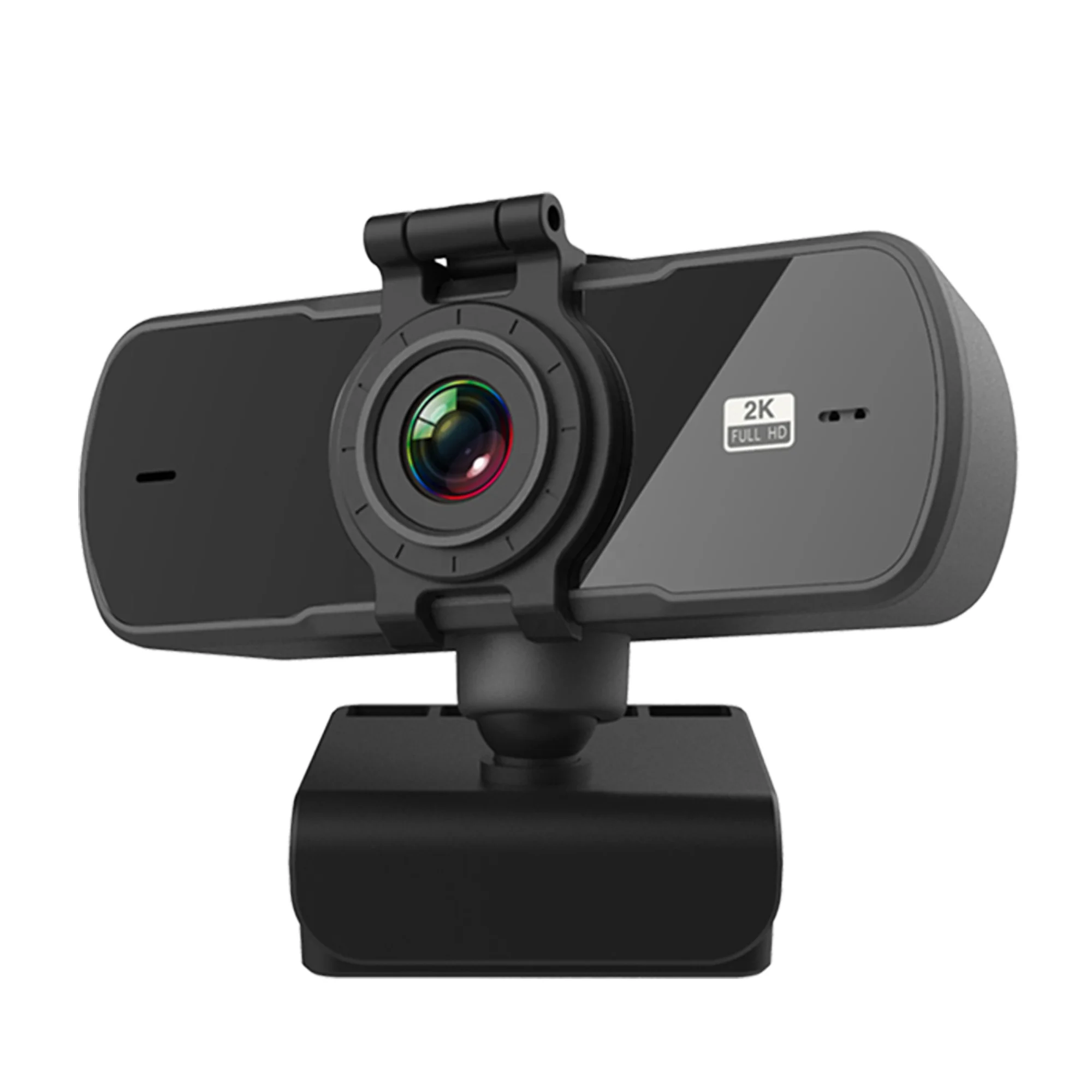 

2K Full HD Drive-free USB Computer pc Camera with Built-in Microphone for Widescreen Live Streaming Video Calling for Zoom Skyp