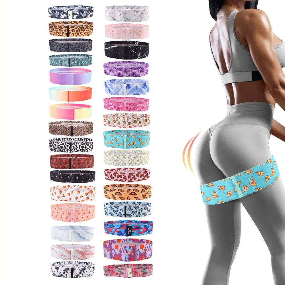 

Custom tie dye booty band/ premium Fitness marble exercise band/ logo design hip fabric resistance bands set, 30 colors available