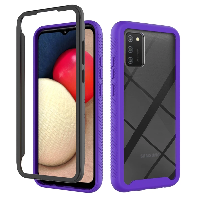 

Mobile Phone Accessories Plastic PC TPU Hybrid Phone Case For Samsung Galaxy A02S A52 A72 S21 Plus S21 Ultra
