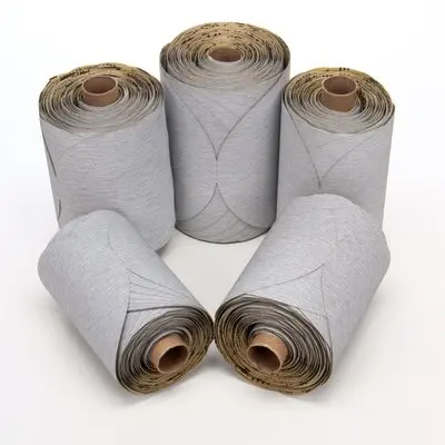 

SATC 6 inch/150mm Premium Gray Sticky Back (PSA) Abrasive Sandpaper Link Roll 100 pcs Each Roll 60 Grit