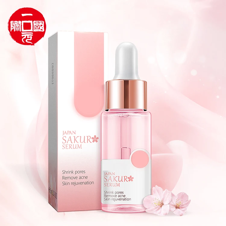 

Skin Care High Quality Whitening Brightening Cherry Blossom Flower Petal Facial Serum