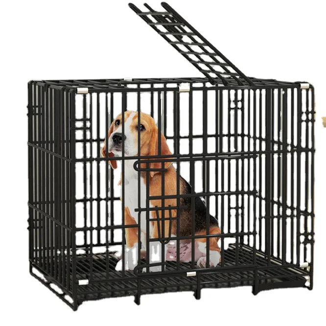 

Manufacturer wholesale 2022 hot collapsible stainless steel metal wire pet carrier cage large kennel