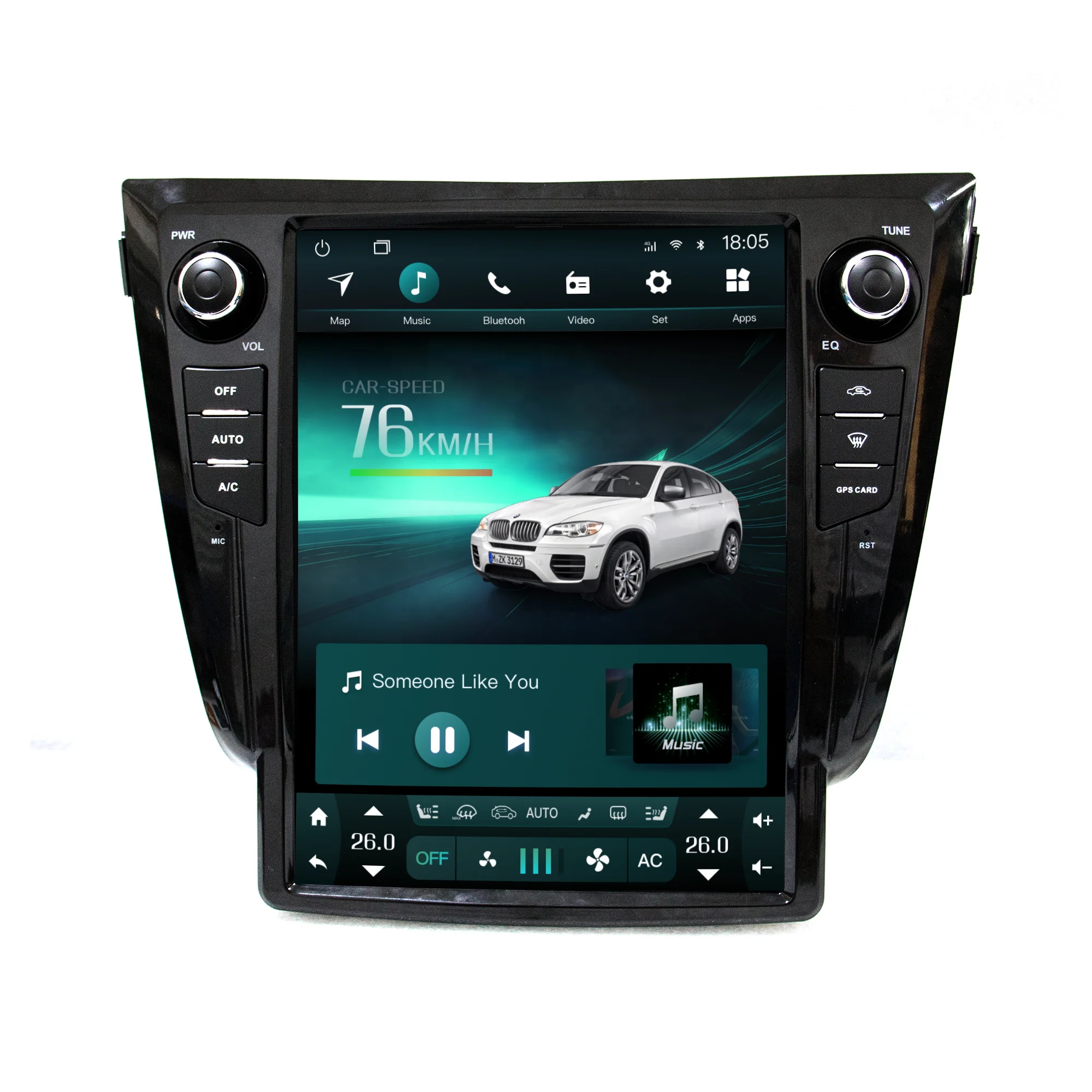 

kaier Tesla style android 1 din car dvd player multimedia for Nissan qashqai auto audio video radio gps navigation carplay 4G