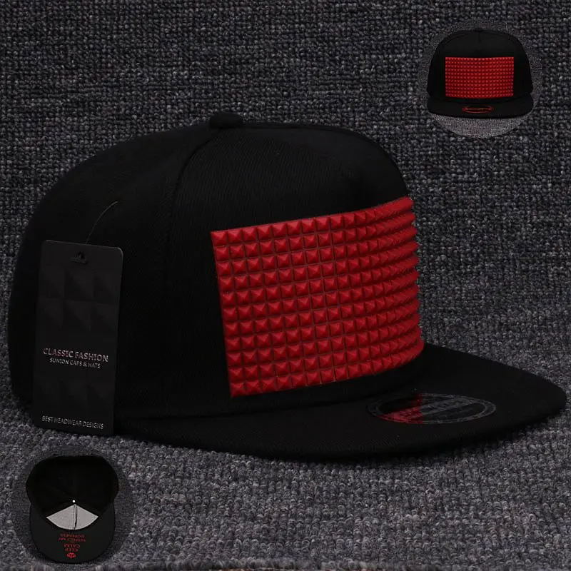 Hip Hop Fantaisie 3D Casquette Réglable Soft Silicon Carré Pyramide Plat Baseball Rap Hat 
