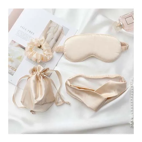

Multi Color Various Travel Rest Aid Sleeping Satin Sleep Wear 3D Silk Eye Mask Set