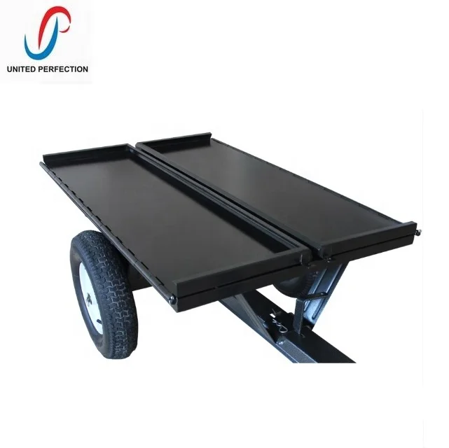 

low MOQ best price hot sale dump cart flat bed Trailer motorcycle trailer with HEAVY LOADING, Customer requires