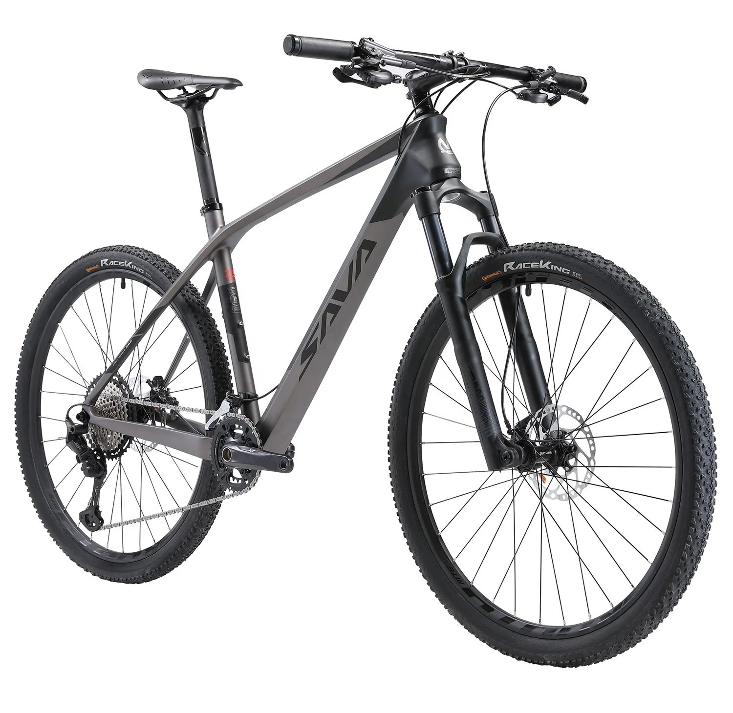 

Adult 29 Inch Carbon Bicycle SAVA Mountain Bike Carbon MTB with SHIMANO DEORE XT M8100 2*12 Speeds 29er bicicletas, Black grey