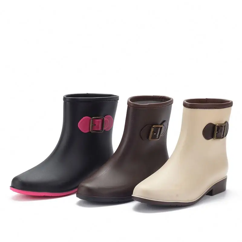 

Hot sale PVC chelsea rain boots women, Customized