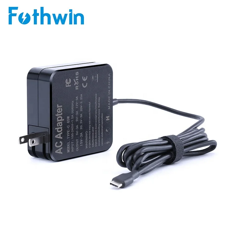 

Wholesale 65W Universal Type C Laptop Charger Adapter For DELL/HP/LENOVO/ACER/ASUS/TOSHIBA/SAMSUNG Power Supply Usb C