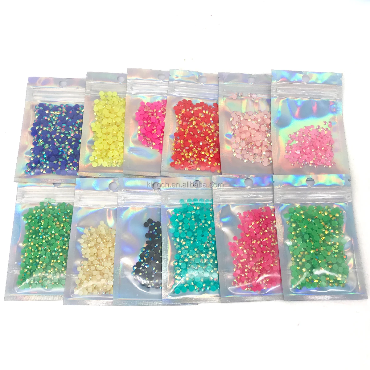 

1500pcs bag Crystal Rhinestones Different sizes 3mm 4mm 5mm 6mm Resin Rhinestones for DIY Nails Art Decorations