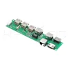 7 ports powered usb hub 2.0 i/o module with ethernet adaptor